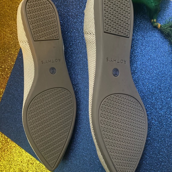 ROTHY'S GREY BLUE HALO RETIRED POINTED Flats LUX - Picture 10 of 13